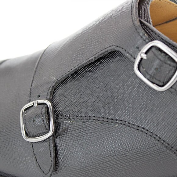 Cole Haan Grand.Os Men's Monk Strap ‘Harrison’ Black Cap Toe Oxford: Size 11 M - Picture 8 of 9